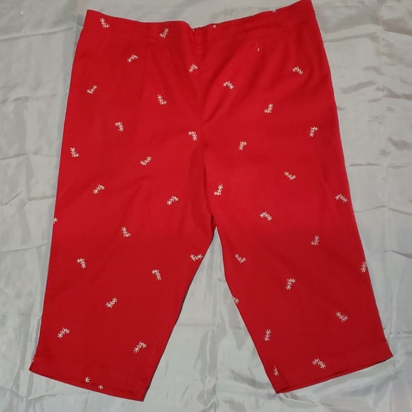 White Stag Pants - White Stag Ladies Capri Pants 18 Red Casual